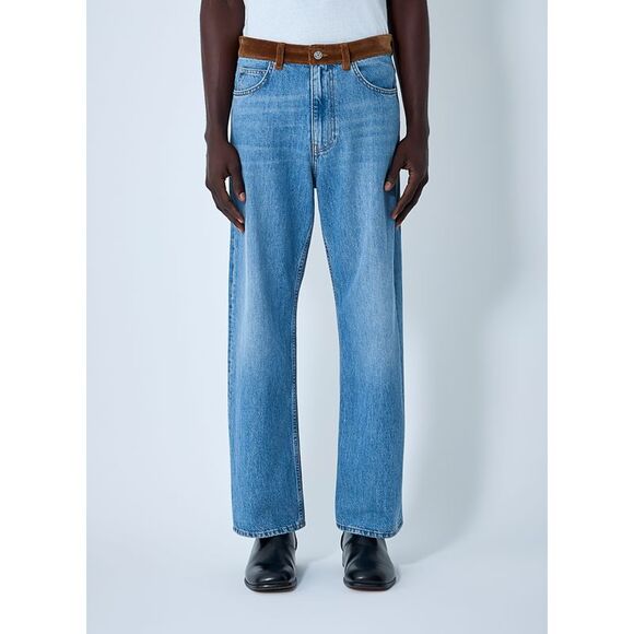 Marni Men Jeans With Velvet Belt